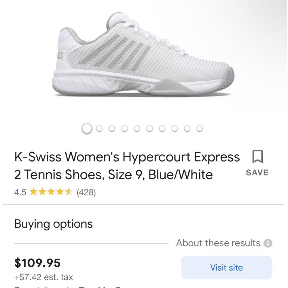 K-Swiss Hypercourt Express 2 Barely Blue Women's Shoes